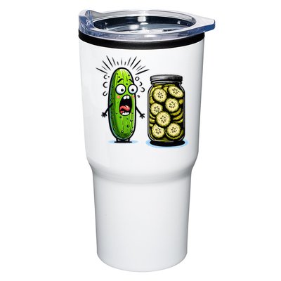 Funny Pickle Surprise A Cucumber And A Jar Of Sliced Pickles Tumbler