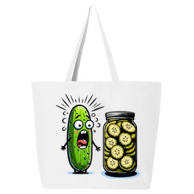 Funny Pickle Surprise A Cucumber And A Jar Of Sliced Pickles 25L Jumbo Tote