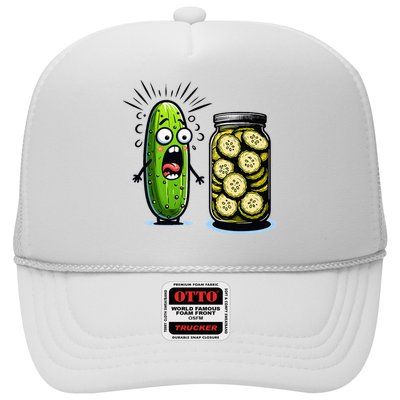 Funny Pickle Surprise A Cucumber And A Jar Of Sliced Pickles Trucker Hat