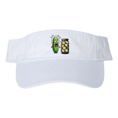 Funny Pickle Surprise A Cucumber And A Jar Of Sliced Pickles Visor