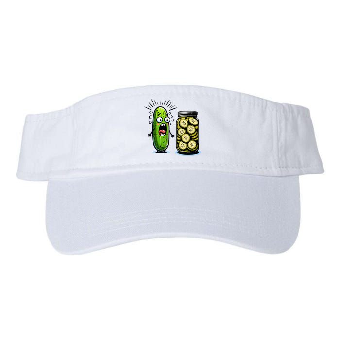 Funny Pickle Surprise A Cucumber And A Jar Of Sliced Pickles Visor