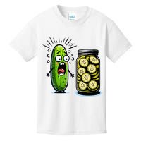 Funny Pickle Surprise A Cucumber And A Jar Of Sliced Pickles Kids T-Shirt
