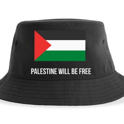 Free Palestine Strong Sustainable Bucket Hat