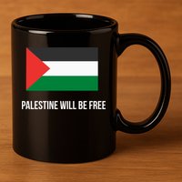 Free Palestine Strong 11oz C Handle Ceramic Mug