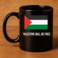 Free Palestine Strong 11oz C Handle Ceramic Mug