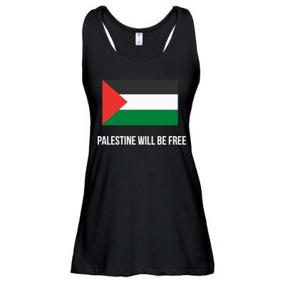 Free Palestine Strong Ladies Essential Flowy Tank