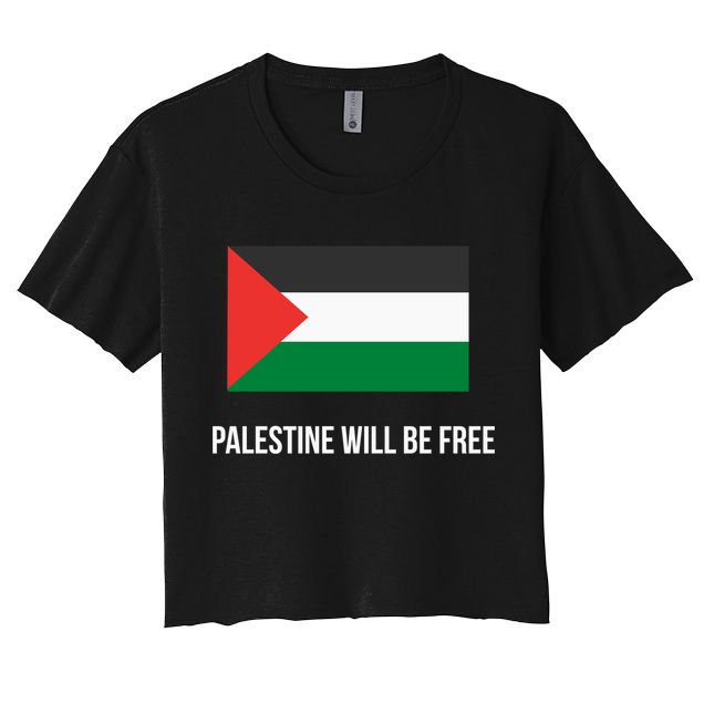 Free Palestine Strong Crop Top