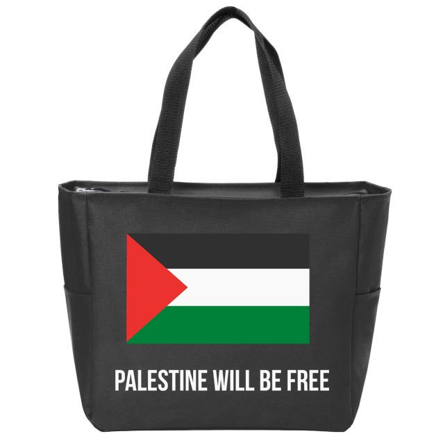 Free Palestine Strong Zip Tote Bag