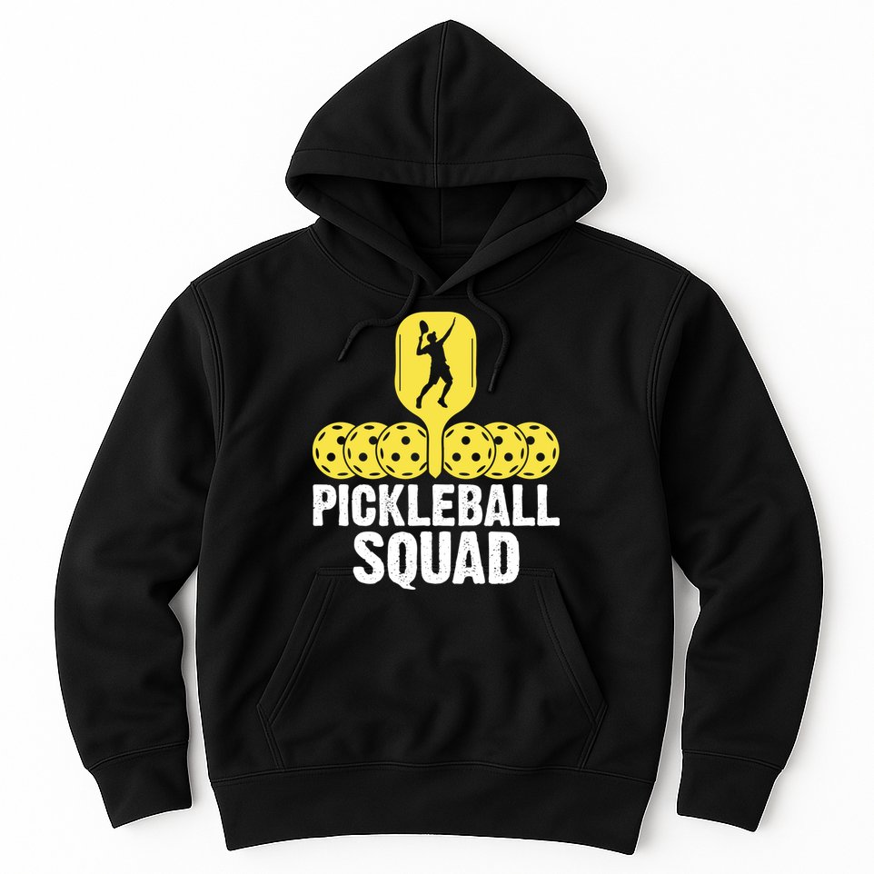 Funny Pickleball Squad Sport Gift Pickleball Player Hoodie