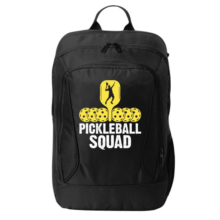 Funny Pickleball Squad Sport Gift Pickleball Player City Backpack