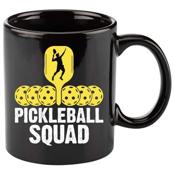 Funny Pickleball Squad Sport Gift Pickleball Player 11oz C Handle Ceramic Mug