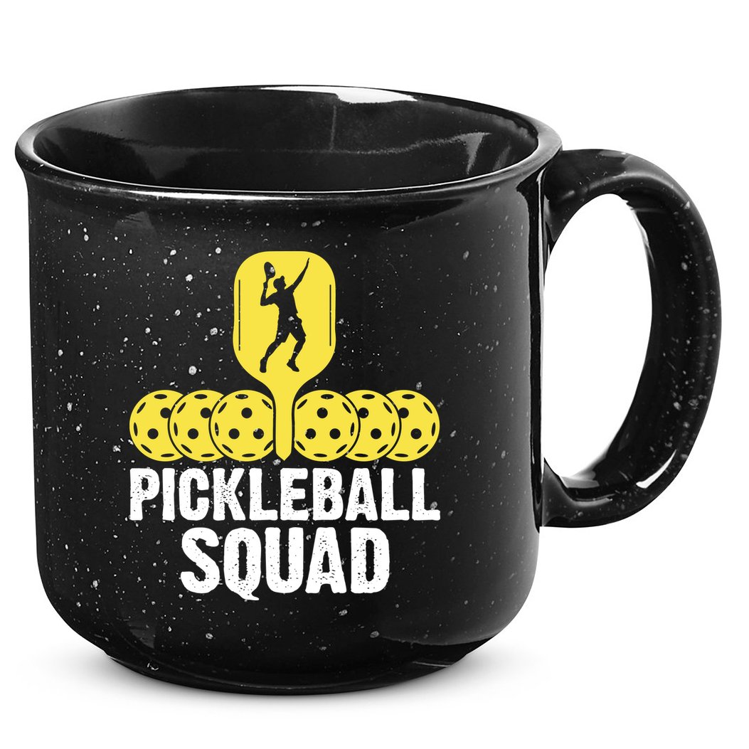 Funny Pickleball Squad Sport Gift Pickleball Player 15oz Campfire Ceramic Mug