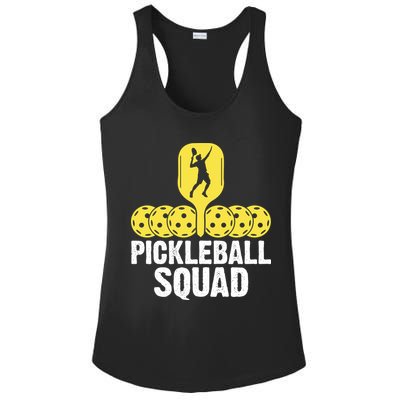 Funny Pickleball Squad Sport Gift Pickleball Player Ladies PosiCharge Competitor Racerback Tank