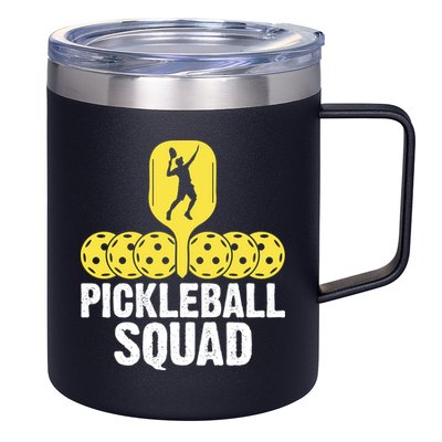 Funny Pickleball Squad Sport Gift Pickleball Player 12oz Stainless Steel Coffee Mug
