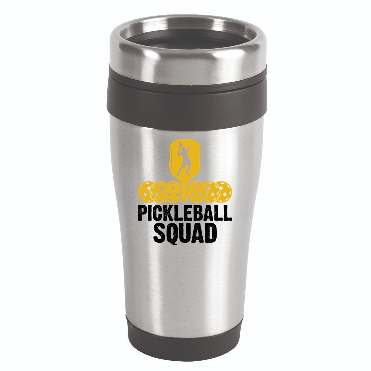 Funny Pickleball Squad Sport Gift Pickleball Player 16oz Travel Tumbler