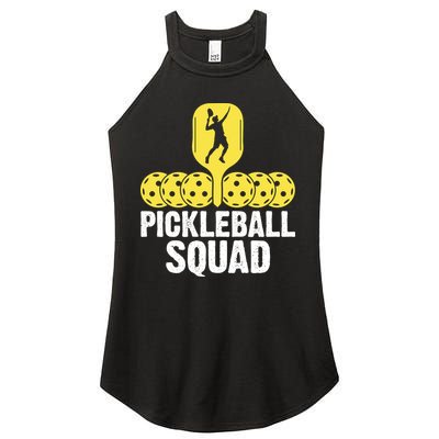 Funny Pickleball Squad Sport Gift Pickleball Player Women's Perfect Tri Rocker Tank