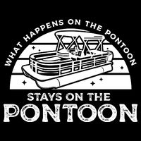 Funny Pontoon Saying Gift Pontooning Drawstring Bag