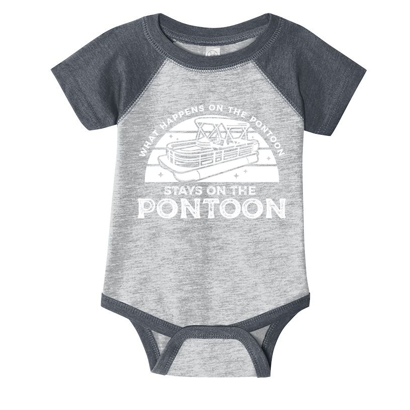 Funny Pontoon Saying Gift Pontooning Infant Baby Jersey Bodysuit