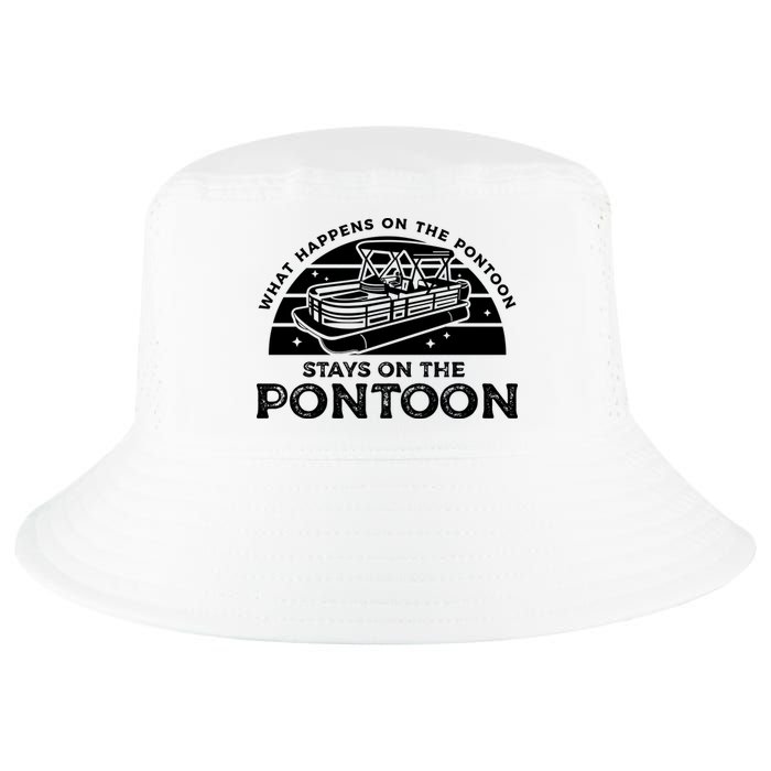 Funny Pontoon Saying Gift Pontooning Cool Comfort Performance Bucket Hat