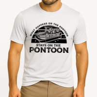 Funny Pontoon Saying Gift Pontooning Cooling Performance Crew T-Shirt