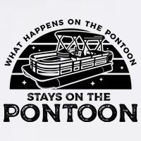 Funny Pontoon Saying Gift Pontooning Cooling Performance Crew T-Shirt