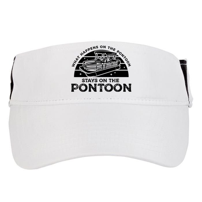 Funny Pontoon Saying Gift Pontooning Adult Drive Performance Visor