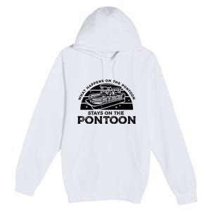 Funny Pontoon Saying Gift Pontooning Premium Pullover Hoodie