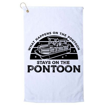 Funny Pontoon Saying Gift Pontooning Golf Towel
