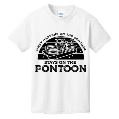 Funny Pontoon Saying Gift Pontooning Kids T-Shirt