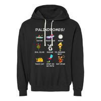 Funny Palindromes Set For Palindromists Word Play Games Pun Garment-Dyed Fleece Hoodie