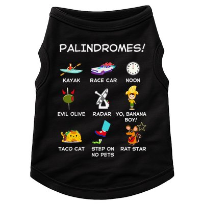 Funny Palindromes Set For Palindromists Word Play Games Pun Doggie Tank