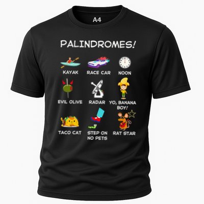 Funny Palindromes Set For Palindromists Word Play Games Pun Performance Shirt