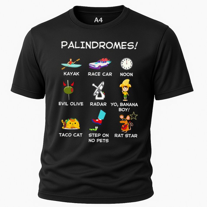 Funny Palindromes Set For Palindromists Word Play Games Pun Performance Shirt