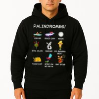 Funny Palindromes Set For Palindromists Word Play Games Pun Hoodie