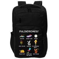 Funny Palindromes Set For Palindromists Word Play Games Pun Impact Tech Backpack