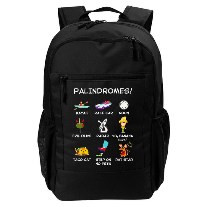 Funny Palindromes Set For Palindromists Word Play Games Pun Backpack