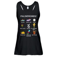 Funny Palindromes Set For Palindromists Word Play Games Pun Ladies Essential Flowy Tank