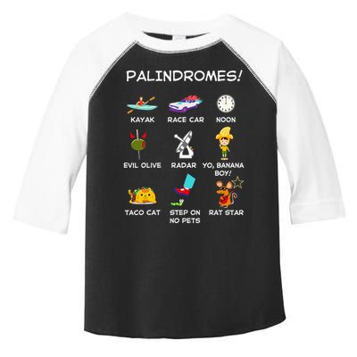 Funny Palindromes Set For Palindromists Word Play Games Pun Toddler Fine Jersey T-Shirt