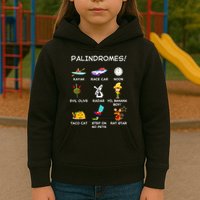 Funny Palindromes Set For Palindromists Word Play Games Pun Kids Hoodie