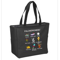 Funny Palindromes Set For Palindromists Word Play Games Pun Zip Tote Bag