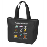 Funny Palindromes Set For Palindromists Word Play Games Pun Zip Tote Bag