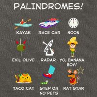 Funny Palindromes Set For Palindromists Word Play Games Pun Cotton Canvas Backpack