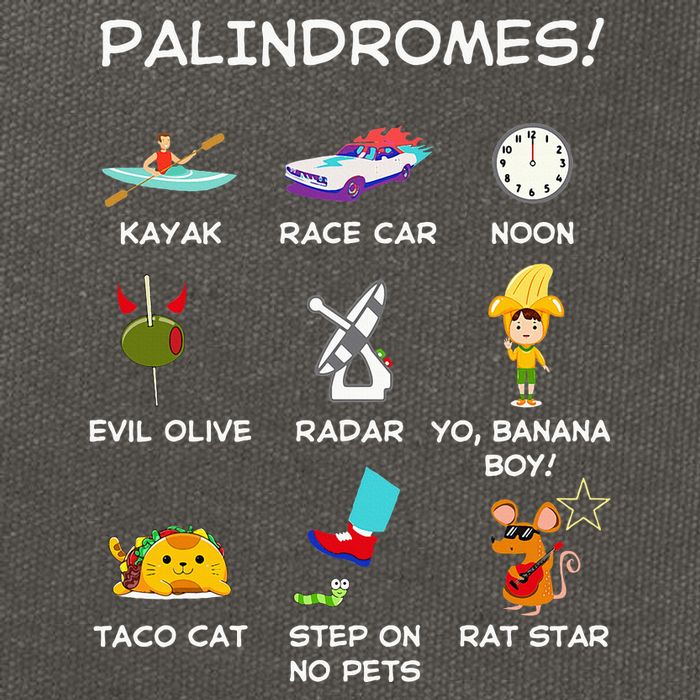 Funny Palindromes Set For Palindromists Word Play Games Pun Cotton Canvas Backpack