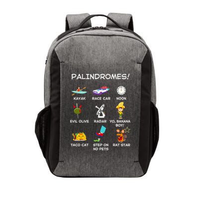 Funny Palindromes Set For Palindromists Word Play Games Pun Vector Backpack