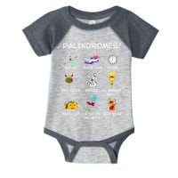 Funny Palindromes Set For Palindromists Word Play Games Pun Infant Baby Jersey Bodysuit
