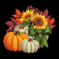 Fall Pumpkin Sunflower Cute Mug
