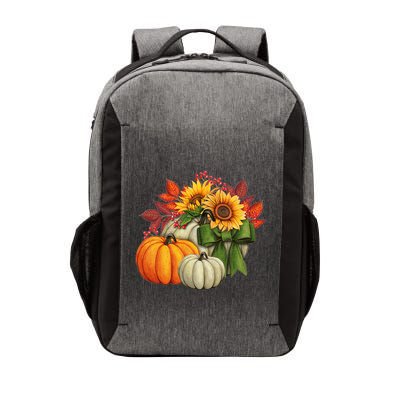 Fall Pumpkin Sunflower Cute Vector Backpack