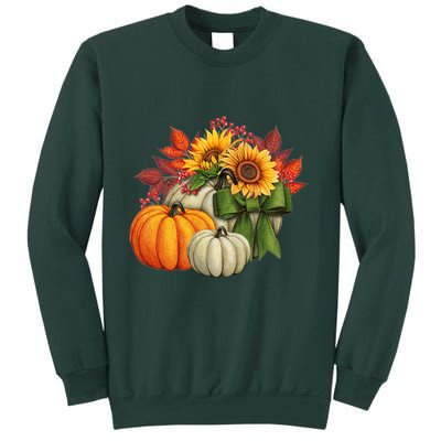 Fall Pumpkin Sunflower Cute Sweatshirt