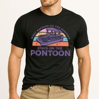 Funny Pontoon Saying Gift Pontooning Cooling Performance Crew T-Shirt