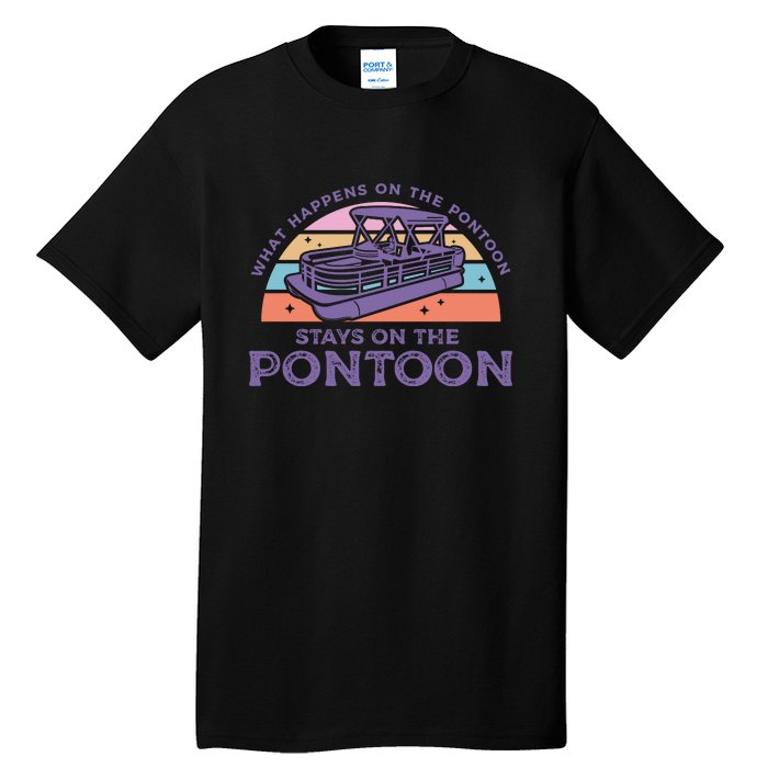 Funny Pontoon Saying Gift Pontooning Tall T-Shirt